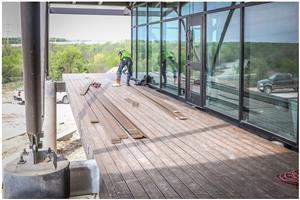Exterior finishes being worked on